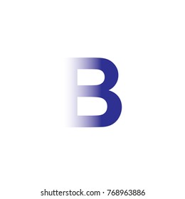 b letter logo design 