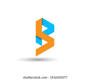 B letter Logo, Letter Logo Design, Abstract Logo