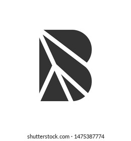 B letter logo design concept