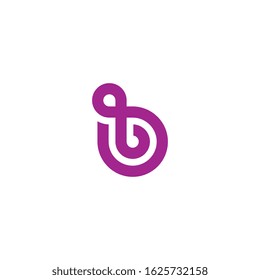 B letter logo design concept