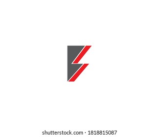 B Concepto de diseño de logotipo de carta