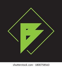 B Diseño de logotipo Icono creativo Logotipo de vectores de letras modernas