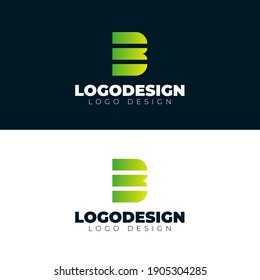 B letter logo design creative and minimal logotype vector template