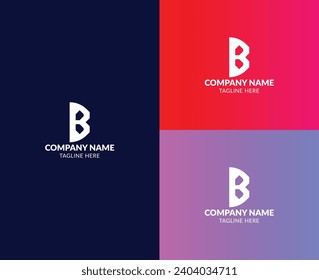  B Letter Logo Design. Creative Initial Letter B Logo. Buchstabe B Symbol, Geschäftsbuchstabe B.