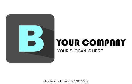 B letter logo design with creative concept for company
