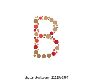 B letter logo design element