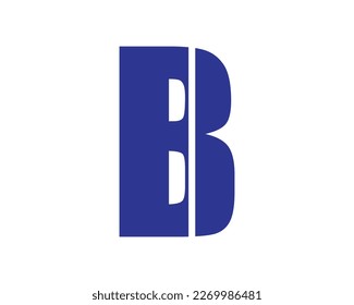 B letter logo design element