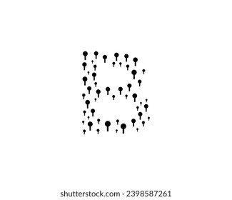 Logo-Design-Element für B-Buchstaben