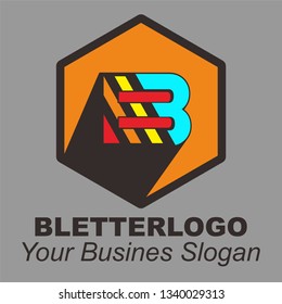 
B Letter Logo Design. Modern B Icon With Creative and Beautiful Monogram Design Vector Illustration. - Vector 