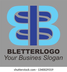 
B Letter Logo Design. Modern B Icon With Creative and Beautiful Monogram Design Vector Illustration. - Vector 