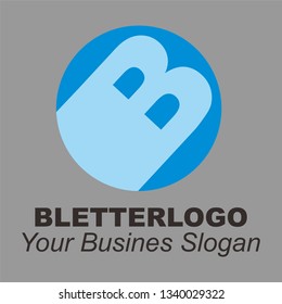 
B Letter Logo Design. Modern B Icon With Creative and Beautiful Monogram Design Vector Illustration. - Vector 