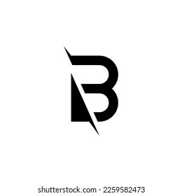 Diseño del logotipo de la letra B, monograma B, logotipo de las iniciales B
