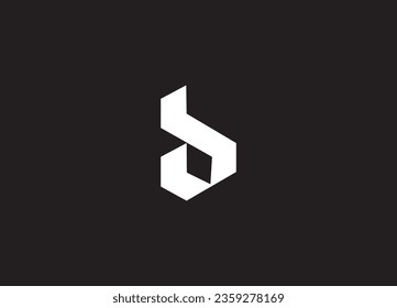 Diseño del logotipo de letra B y logotipo de monograma