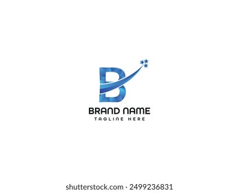 Monograma de diseño de logotipo de letra B
