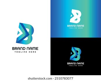B Letter Logo Design Monogram