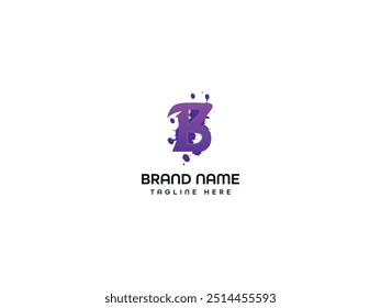 Logo-Design-Monogramm mit B-Buchstaben
