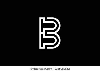 B letter logo design on luxury background. BB monogram initials letter logo concept. B icon design. BB elegant and Professional white color letter icon design on black background.