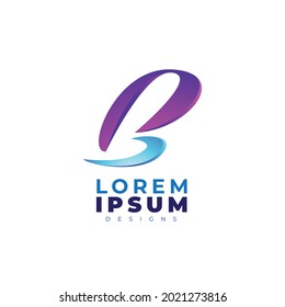 Diseño del logo de la letra B sobre fondo de lujo. Concepto del logotipo de la letra B en monograma. Diseño de iconos B. El elegante y profesional fondo blanco.