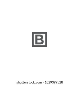 B letter logo design premium