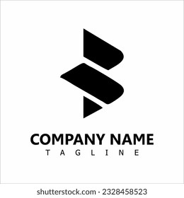 Diseño del logotipo de letra B para negocios simples. ilustración y vector