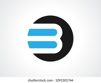 B Letter Logo Design Template Vector EPS