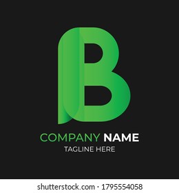 Designvorlagen für B-Buchstaben-Logos