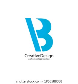 B letter logo design template vector icon
