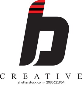 B letter logo design. Letter logo design Template.