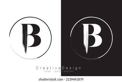 B letter logo design template vector