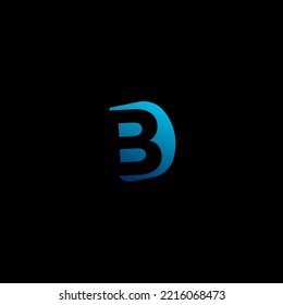 Elementos de plantilla de diseño de logotipo de letras B. Logo de la letra digital abstracta moderna. Ilustración vectorial.