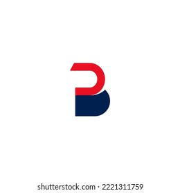 B letter logo design template elements. Modern abstract digital alphabet letter logo. Vector illustration.