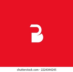 Elementos de plantilla de diseño de logotipo de letras B. Logo de la letra digital abstracta moderna. Ilustración vectorial.
