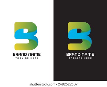 B Letter Logo Design Template