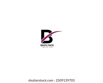 B letter Plantilla de diseño de logotipo