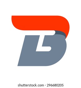 B letter logo design template. Fast speed vector unusual letter. Vector design template elements for your application or company.