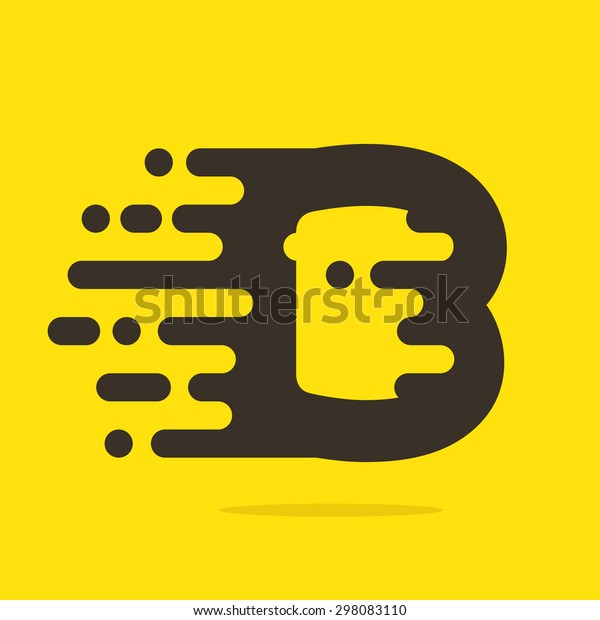B letter logo design template. Fast speed taxi\
service letter. Vector design template elements for your\
application or company.