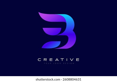 B letter Logo design. Trendy modern B icon concept vector shape Illustration