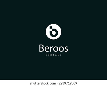 b diseño de logotipo de letra, logotipo de tipo b con plantilla de diseño de logotipo de letra b, creativa y única 
