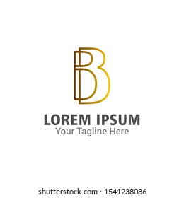 B Letter logo design vector element
