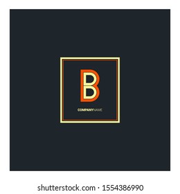 B letter logo design vector element template