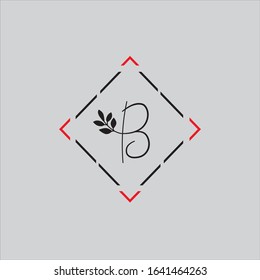 B letter logo design with vector graphic