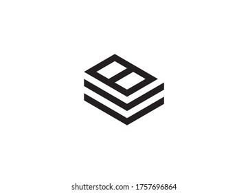 B  Letter Logo Design And Vector Template