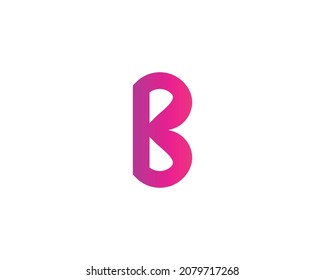 Logo-Design für B-Buchstaben, Vektorgrafik-Vorlage