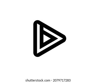 Plantilla vectorial de diseño de logotipo de letra B