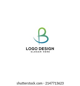 Ilustración vectorial del logotipo de letra B
