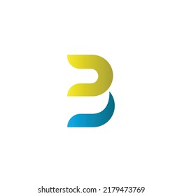 B Letter Logo design vector