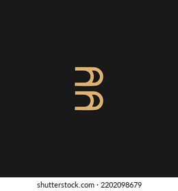Modelo de ilustración vectorial de diseño de logotipo de letra B, vector de logotipo B, logotipo de letra mínima B
