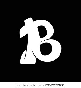 Plantilla vectorial de diseño de logotipo de letra B