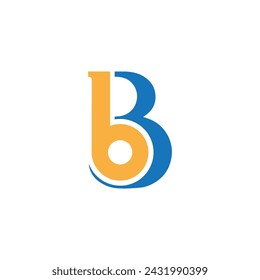 b letter logo design vector