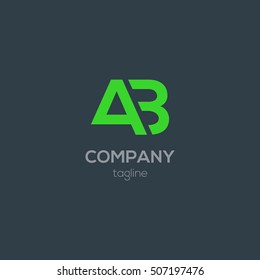 A & B Letter logo Design vector element
